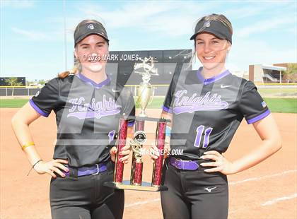 Thumbnail 2 in Arizona College Prep vs. Millennium (West Valley Softball Invitational) photogallery.