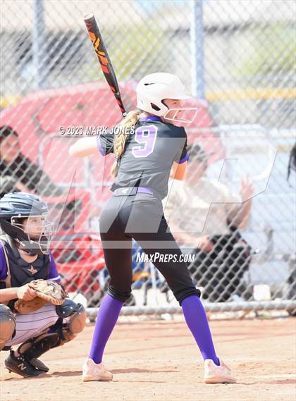 Thumbnail 3 in Arizona College Prep vs. Millennium (West Valley Softball Invitational) photogallery.