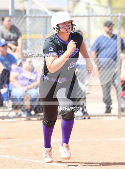 Thumbnail 1 in Arizona College Prep vs. Millennium (West Valley Softball Invitational) photogallery.