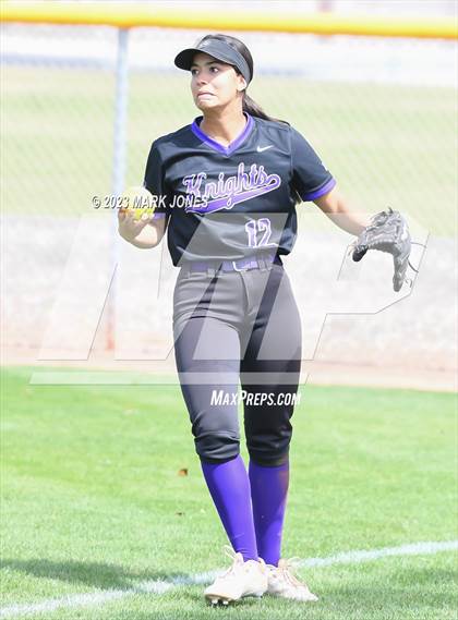 Thumbnail 3 in Arizona College Prep vs. Millennium (West Valley Softball Invitational) photogallery.