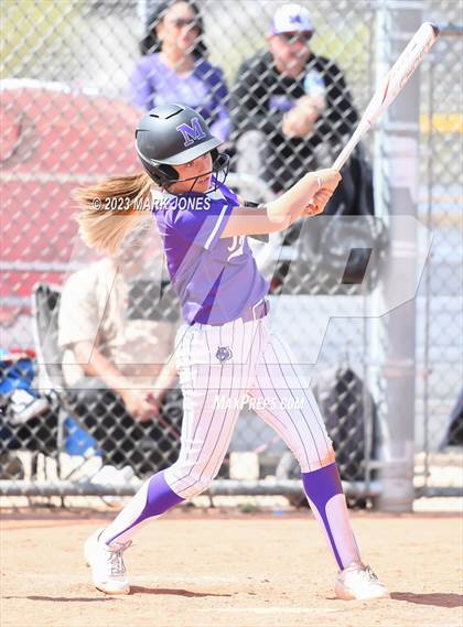 Thumbnail 3 in Arizona College Prep vs. Millennium (West Valley Softball Invitational) photogallery.