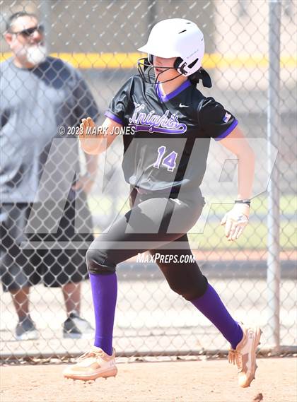 Thumbnail 1 in Arizona College Prep vs. Millennium (West Valley Softball Invitational) photogallery.