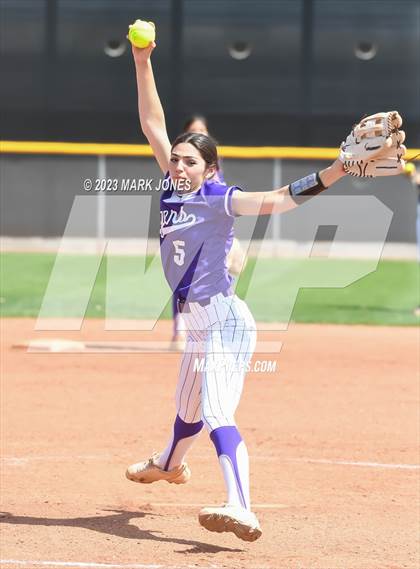 Thumbnail 1 in Arizona College Prep vs. Millennium (West Valley Softball Invitational) photogallery.