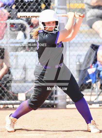 Thumbnail 3 in Arizona College Prep vs. Millennium (West Valley Softball Invitational) photogallery.