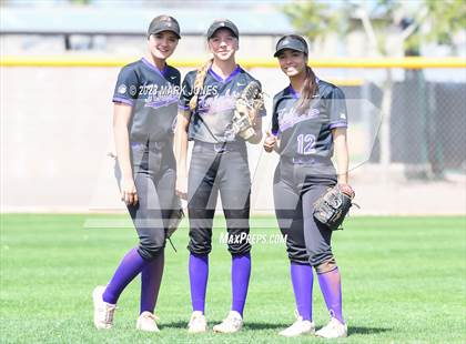 Thumbnail 1 in Arizona College Prep vs. Millennium (West Valley Softball Invitational) photogallery.