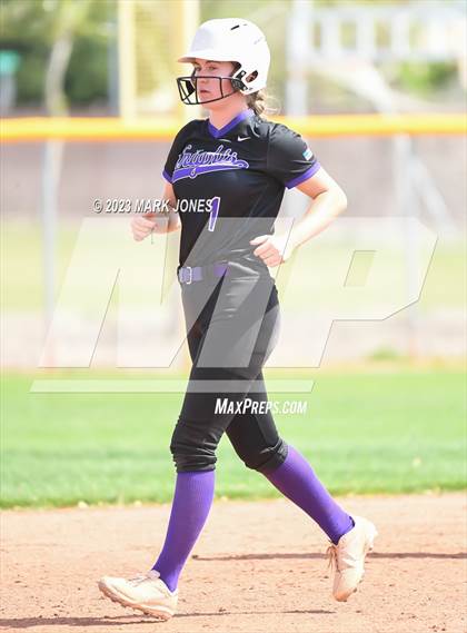 Thumbnail 3 in Arizona College Prep vs. Millennium (West Valley Softball Invitational) photogallery.