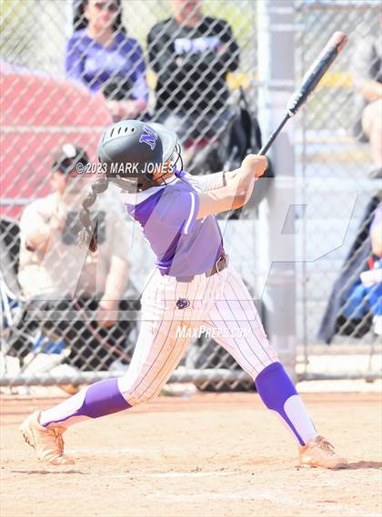 Thumbnail 3 in Arizona College Prep vs. Millennium (West Valley Softball Invitational) photogallery.