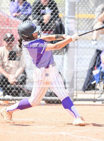 Thumbnail 2 in Arizona College Prep vs. Millennium (West Valley Softball Invitational) photogallery.