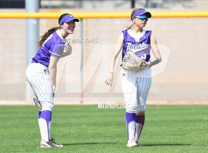 Thumbnail 1 in Arizona College Prep vs. Millennium (West Valley Softball Invitational) photogallery.