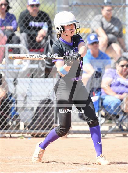 Thumbnail 3 in Arizona College Prep vs. Millennium (West Valley Softball Invitational) photogallery.