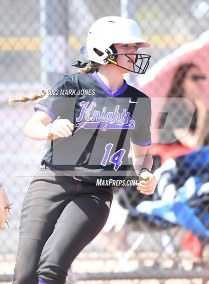 Thumbnail 3 in Arizona College Prep vs. Millennium (West Valley Softball Invitational) photogallery.