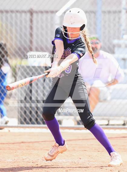 Thumbnail 2 in Arizona College Prep vs. Millennium (West Valley Softball Invitational) photogallery.