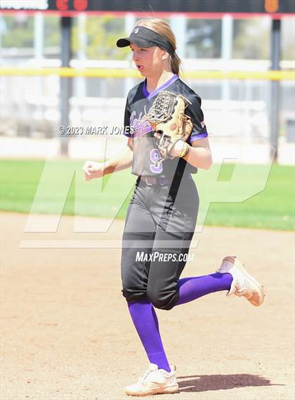 Thumbnail 2 in Arizona College Prep vs. Millennium (West Valley Softball Invitational) photogallery.