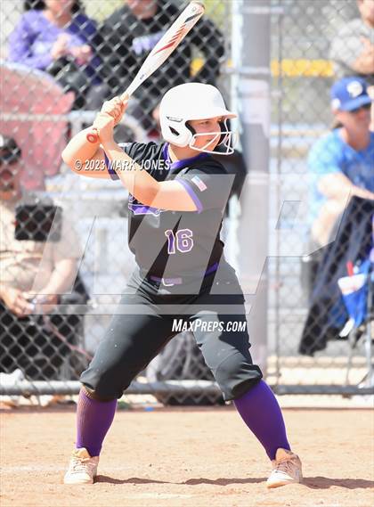 Thumbnail 3 in Arizona College Prep vs. Millennium (West Valley Softball Invitational) photogallery.