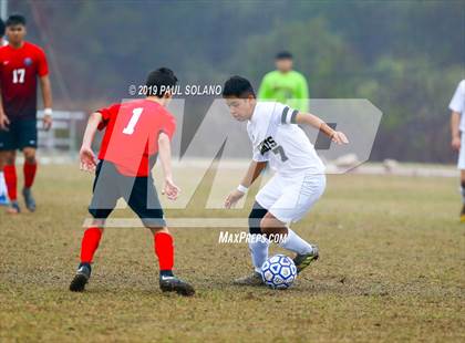 Thumbnail 1 in Holy Cross vs. Brooks Academy of Science & Engineering (Atonement Academy Tournament) photogallery.