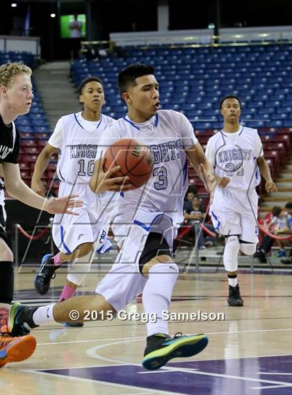 Thumbnail 3 in Elliot Christian vs Brookside Christian (CIF SJS D5 Final) photogallery.
