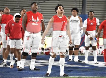 Thumbnail 1 in St. John Bosco vs. Mater Dei (Pre-Game) photogallery.