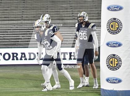 Thumbnail 3 in St. John Bosco vs. Mater Dei (Pre-Game) photogallery.