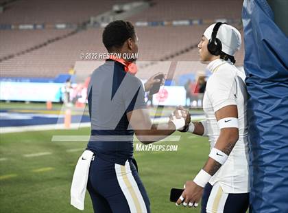Thumbnail 2 in St. John Bosco vs. Mater Dei (Pre-Game) photogallery.