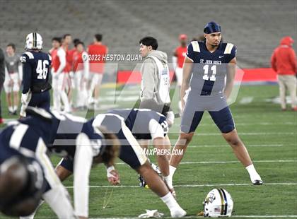 Thumbnail 1 in St. John Bosco vs. Mater Dei (Pre-Game) photogallery.