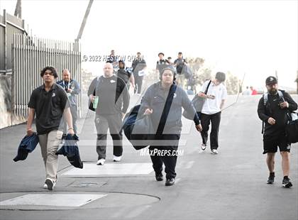 Thumbnail 3 in St. John Bosco vs. Mater Dei (Pre-Game) photogallery.