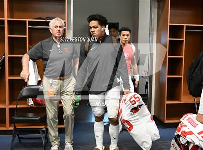 Thumbnail 2 in St. John Bosco vs. Mater Dei (Pre-Game) photogallery.