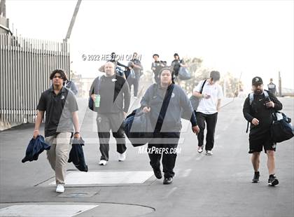 Thumbnail 2 in St. John Bosco vs. Mater Dei (Pre-Game) photogallery.