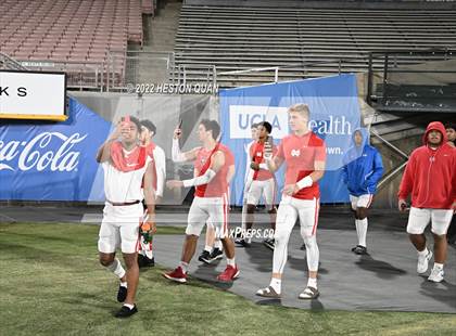 Thumbnail 2 in St. John Bosco vs. Mater Dei (Pre-Game) photogallery.