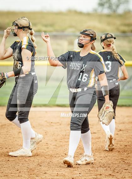 Thumbnail 3 in Pius X vs Skutt Catholic (LSE Softball Invite) photogallery.