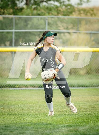 Thumbnail 3 in Pius X vs Skutt Catholic (LSE Softball Invite) photogallery.