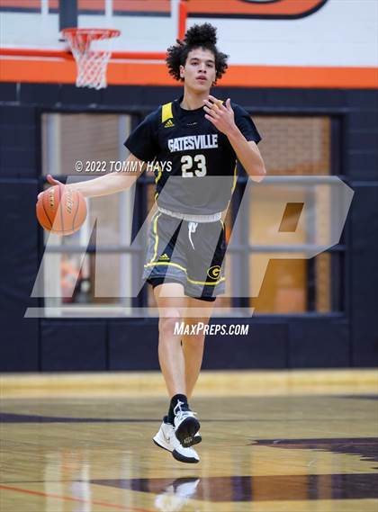 Thumbnail 1 in Hirschi vs. Gatesville (UIL Basketball 4A Bi-District Playoff) photogallery.