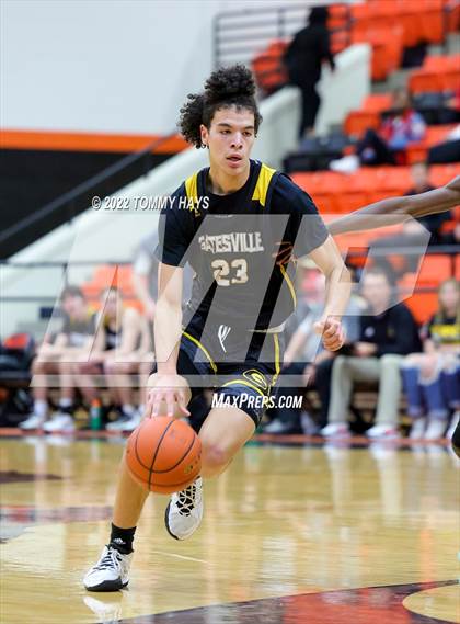 Thumbnail 2 in Hirschi vs. Gatesville (UIL Basketball 4A Bi-District Playoff) photogallery.