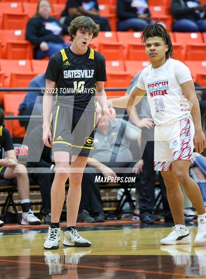 Thumbnail 2 in Hirschi vs. Gatesville (UIL Basketball 4A Bi-District Playoff) photogallery.