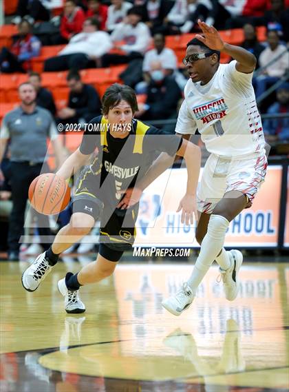 Thumbnail 2 in Hirschi vs. Gatesville (UIL Basketball 4A Bi-District Playoff) photogallery.