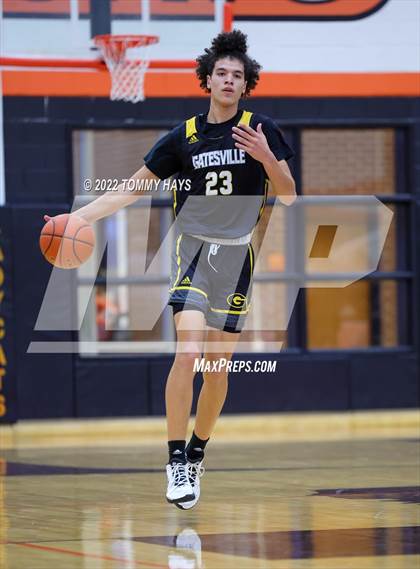 Thumbnail 3 in Hirschi vs. Gatesville (UIL Basketball 4A Bi-District Playoff) photogallery.