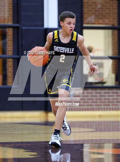 Thumbnail 3 in Hirschi vs. Gatesville (UIL Basketball 4A Bi-District Playoff) photogallery.