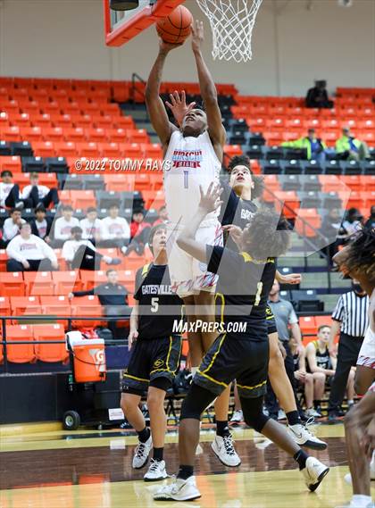 Thumbnail 3 in Hirschi vs. Gatesville (UIL Basketball 4A Bi-District Playoff) photogallery.