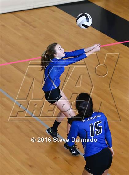 Thumbnail 3 in St. Scholastica vs St. Thomas More (Catholic League Tournament) photogallery.