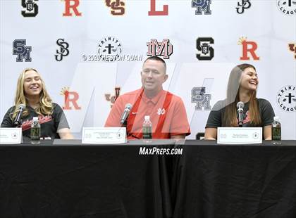 Thumbnail 3 in Trinity League Softball Media Day - Mater Dei photogallery.
