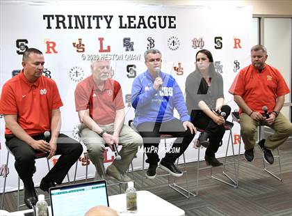 Thumbnail 3 in Trinity League Softball Media Day - Mater Dei photogallery.