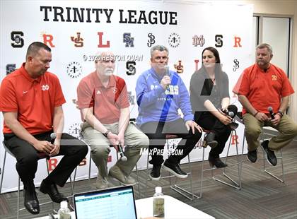 Thumbnail 1 in Trinity League Softball Media Day - Mater Dei photogallery.