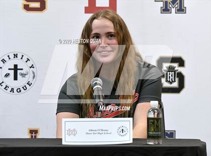Thumbnail 3 in Trinity League Softball Media Day - Mater Dei photogallery.