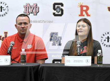 Thumbnail 1 in Trinity League Softball Media Day - Mater Dei photogallery.