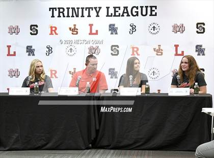 Thumbnail 3 in Trinity League Softball Media Day - Mater Dei photogallery.