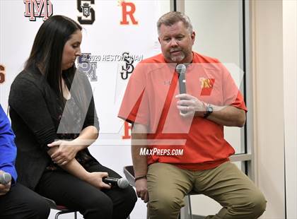 Thumbnail 1 in Trinity League Softball Media Day - Mater Dei photogallery.