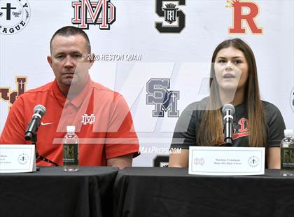 Thumbnail 3 in Trinity League Softball Media Day - Mater Dei photogallery.