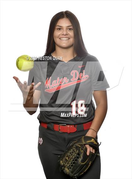 Thumbnail 2 in Trinity League Softball Media Day - Mater Dei photogallery.