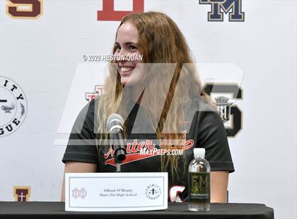 Thumbnail 3 in Trinity League Softball Media Day - Mater Dei photogallery.
