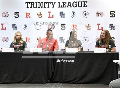 Thumbnail 2 in Trinity League Softball Media Day - Mater Dei photogallery.