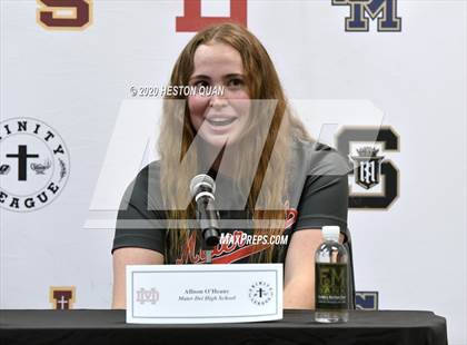 Thumbnail 2 in Trinity League Softball Media Day - Mater Dei photogallery.